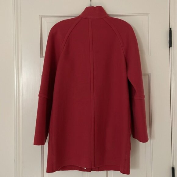 Talbots Red Italian Wool Pea Coat, Size S - Picture 5 of 11